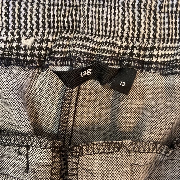 Grey and black Size 13 straight legged checkered work pants. - Picture 2 of 2